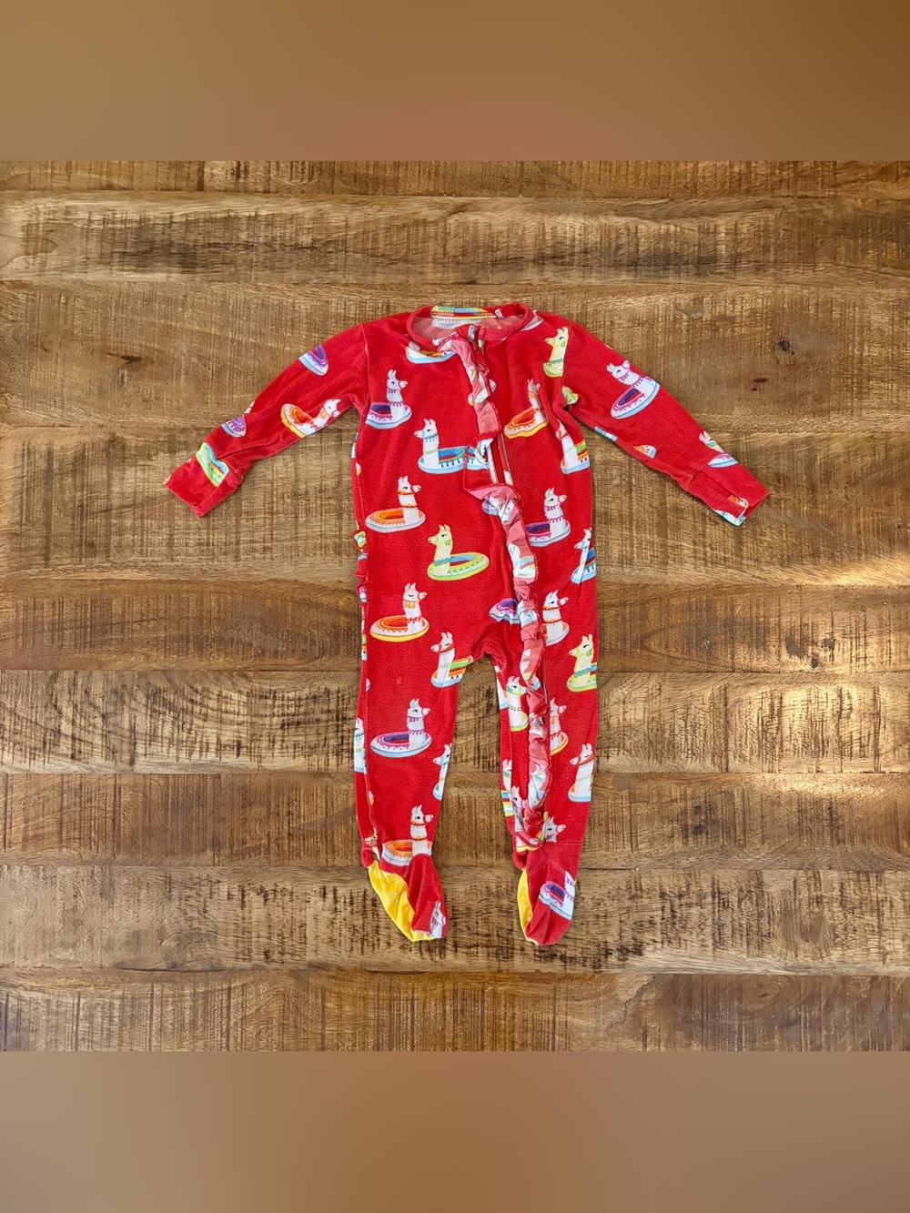 Posh Peanut Emilio Ruffled Footie One Piece